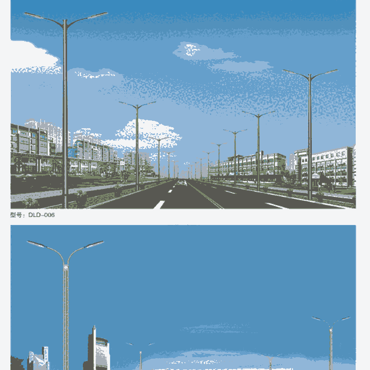 4米庭院用太陽能路燈廣場小區庭院公園照明成套批發
