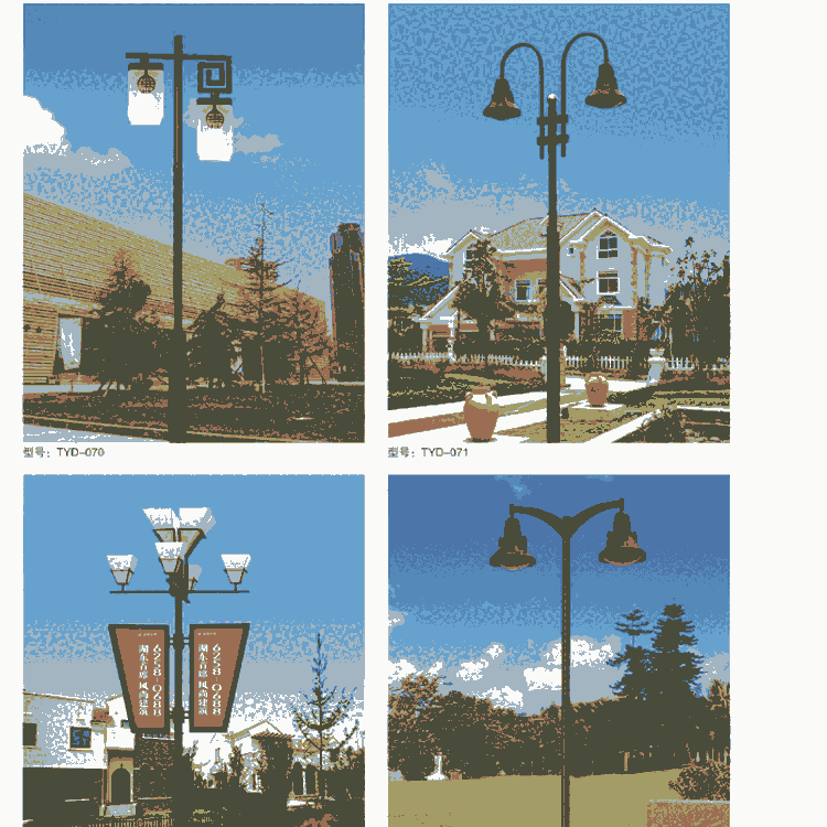4米鋰電池LED光源太陽能一體燈款式新穎質量合格