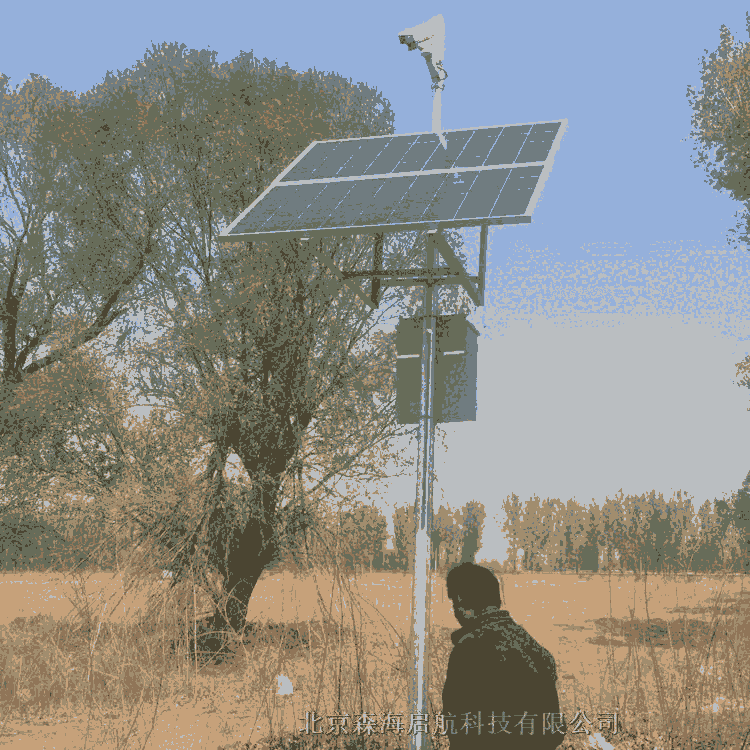 8米雙臂太陽能路燈 推薦北京森海LED燈具實地工廠直銷